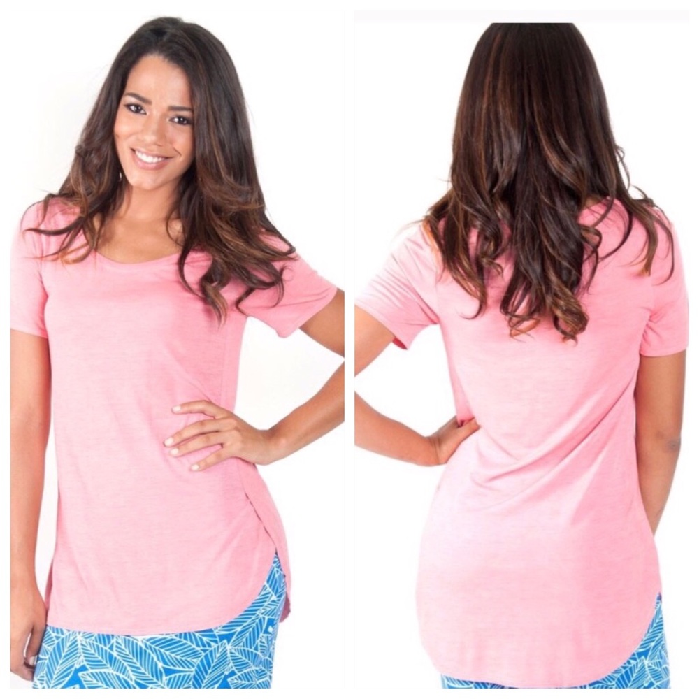 Coral Tunic Tee Shirt size 2 Small, 1 large